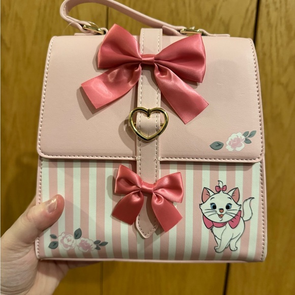 Disney Handbags - Disney Marie Her Universe Pink Bow Accent Women's Bag